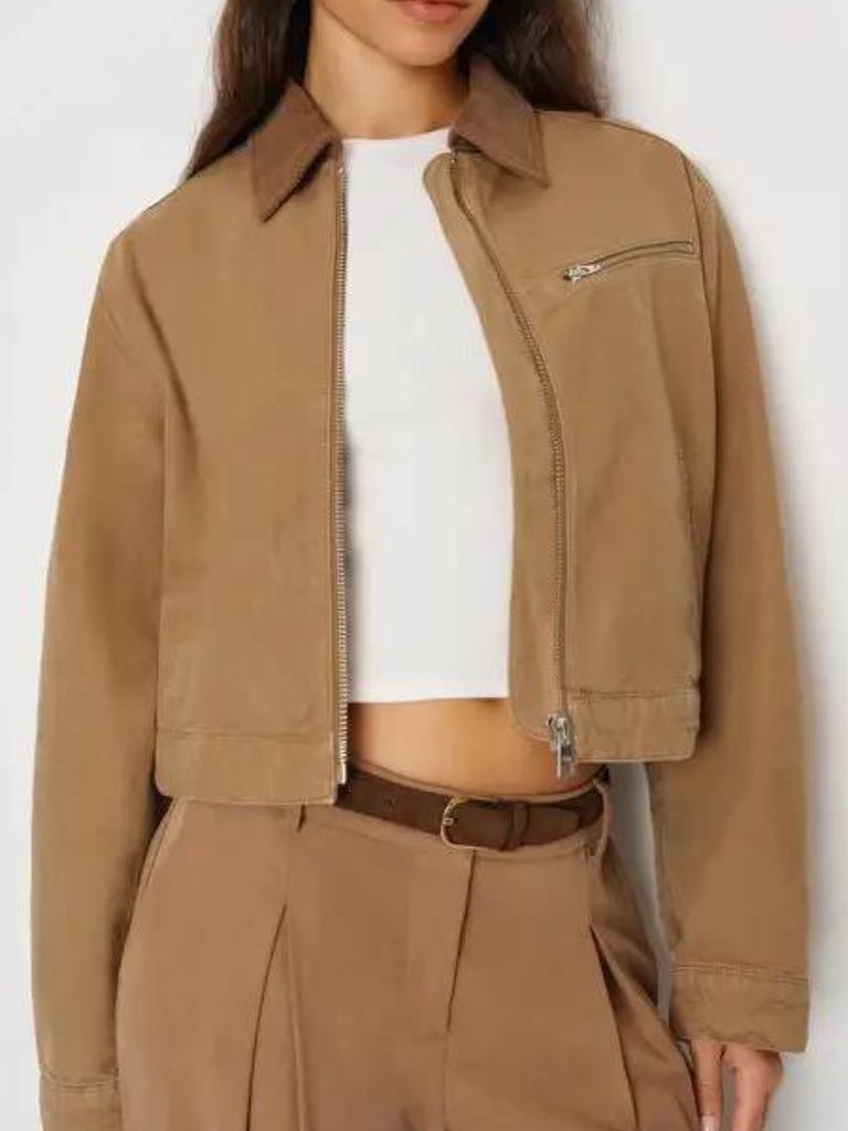 Nwt Reformation Briar Cropped Utility Jacket M